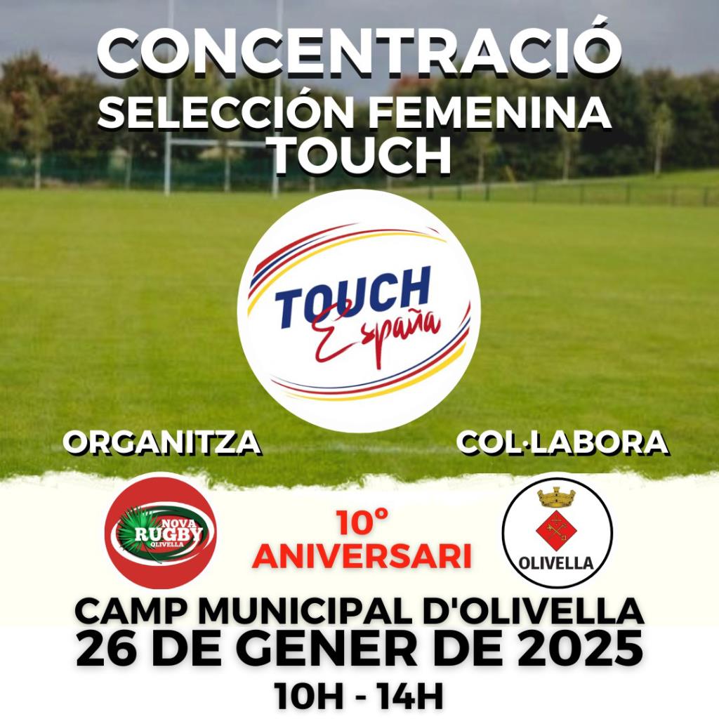  La selecció espanyola femenina de Touch farà una estada a Olivella. Eix