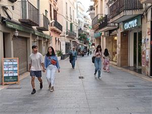 La zona comercial de Sitges rep prop de 12,5 milions de visites en un any. Ajuntament de Sitges