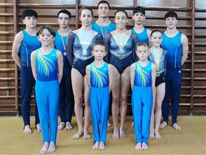 L'equip del Club Gimnàstica Vilanova. Eix