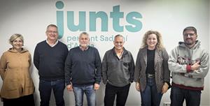 Nova executiva local de Junts per Sant Sadurní . Eix