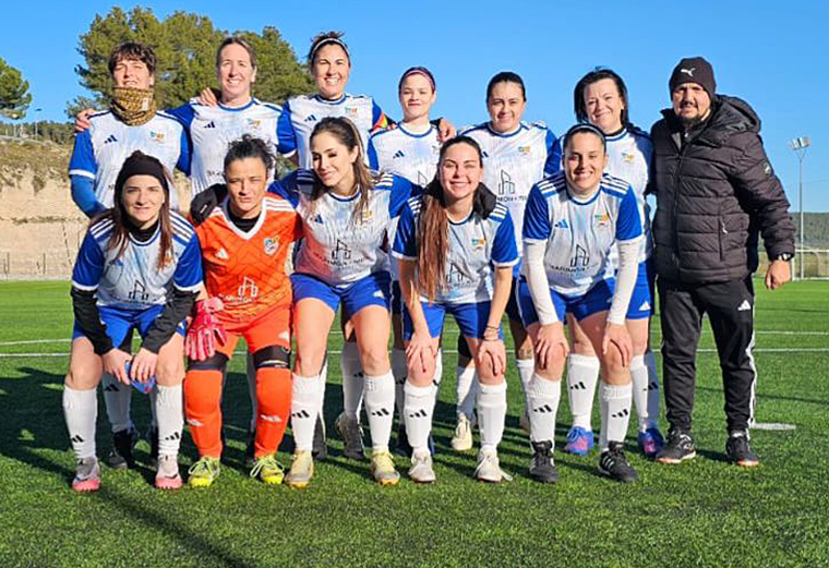 Plantilla de l'UE Sitges femení. Toni Muñoz