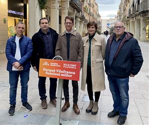 Roda de premsa d'ERC Vilafranca. Eix