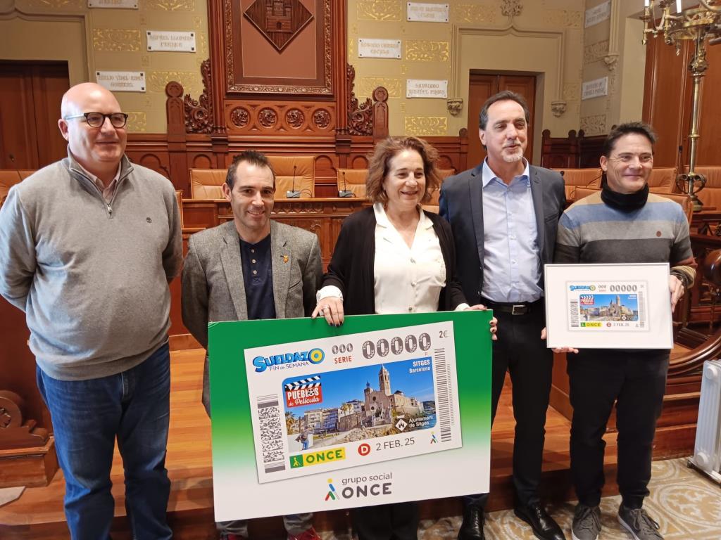 Sitges protagonitza la imatge de 5,5 milions de cupons de l’ONCE. Ajuntament de Sitges