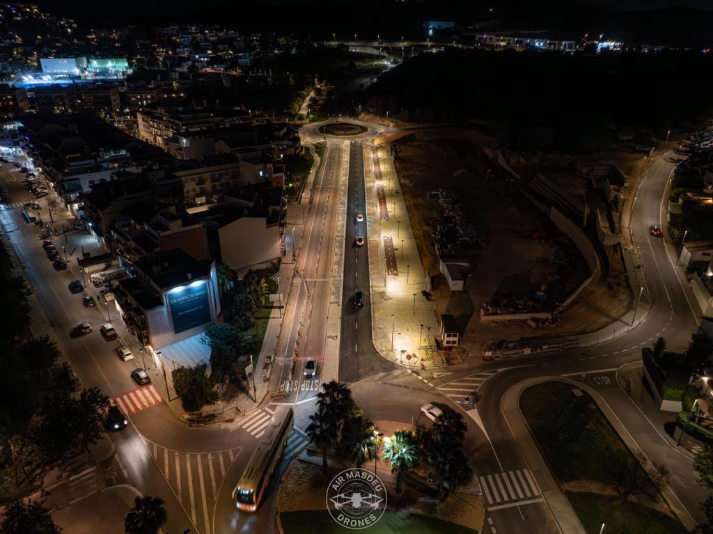 S'obre al trànsit el nou accés al passeig de la Tramuntana de Sitges. Air Masdeu Drones 