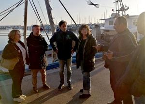 Teresa Jordà i Francesc Marc Álvaro a la Confraria de Pescadors de Vilanova i la Geltrú. Eix