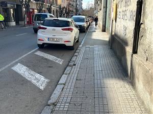 Vilafranca renova la xarxa d’abastament d’aigua i la vorera del carrer Santa Clara. Ajuntament de Vilafranca