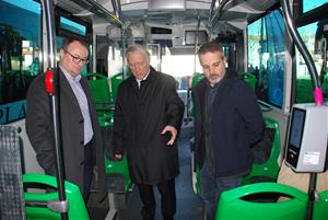 Vilanova estrena servei de bus amb vehicles renovats el dilluns 3 de febrer. Míriam de Lamo