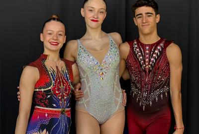 Aina Díaz, Víctor Sierra i Esther Andreu. Eix