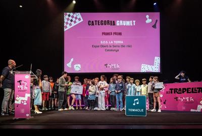 Alumnes de l’Espai Obert la Serra de Sant Pere de Ribes guanyen el Concurs Tísner de Creació de Jocs en Català. Plataforma per la Llengua