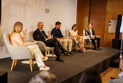 El conseller de la Presidència, Albert Dalmau, a l'acte 'Dos anys construint el futur. Un debat des del Penedès sobre la Catalunya que avança'. Genera