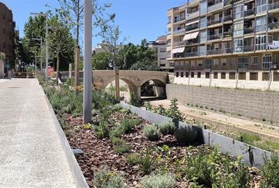 El Vendrell finalitza la primera fase de les obres de renaturalització de les rieres. Ajuntament del Vendrell