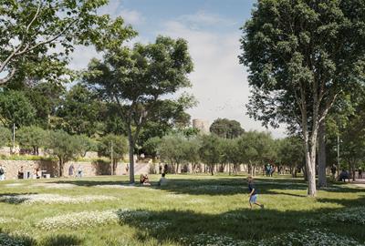 El Vendrell impulsa el futur Parc del Botafoc, un gran pulmó verd al centre de la ciutat. Ajuntament del Vendrell