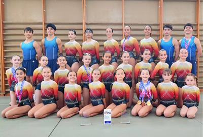 Equip BASE, VIA GAF I GAM del Club Gimnàstica Vilanova. Eix