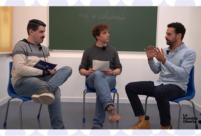 Jan Butí i Aleix Ruiz amb Dani Tirado. Eix