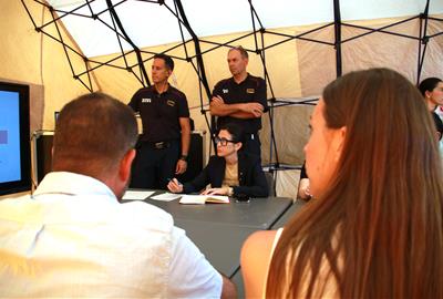 La consellera d'Interior, Núria Parlon, ha assegurat que "hi ha indicis" que l'incendi d'Aiguamúrcia ha estat provocat. ACN