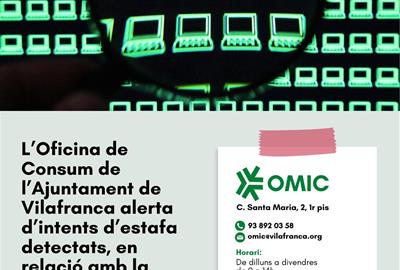 L’OMIC de Vilafranca alerta sobre nous intents d’estafa arran d’una filtració de dades d’Endesa. EIX