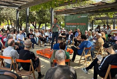 Pere Sàbat es presenta com a candidat d’ERC a Vilafranca amb la proposta d’una “Vilafranca de 10”. ERC