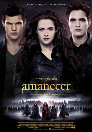 Cartell de LA SAGA CREPÚSCULO: AMANECER  PARTE 2