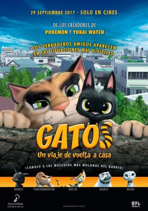 Cartell de GATOS. UN VIAJE DE VUELTA A CASA