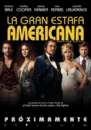 Cartell de LA GRAN ESTAFA AMERICANA (AMERICAN HUSTLE)